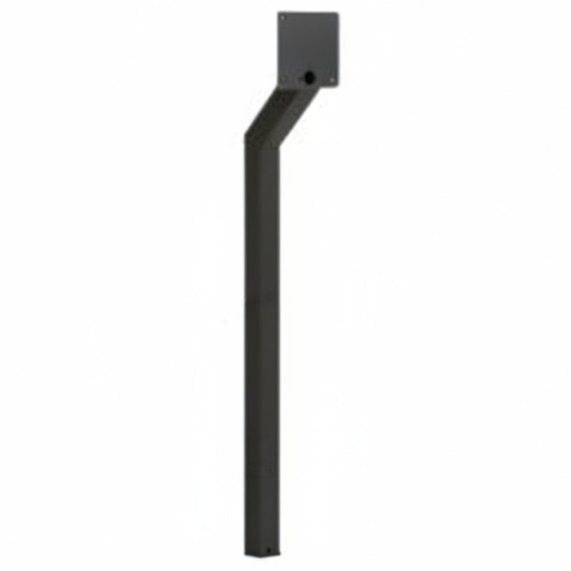 48" Heavy Duty Architectural Style In-Ground Gooseneck Stand For DKS Phone Systems - Black