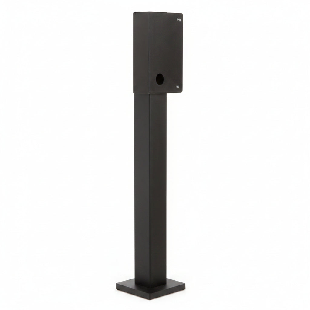 53" Heavy Duty Low Profile Straight Architectural Style Pad Mount Stand For DKS Phone Systems - Black