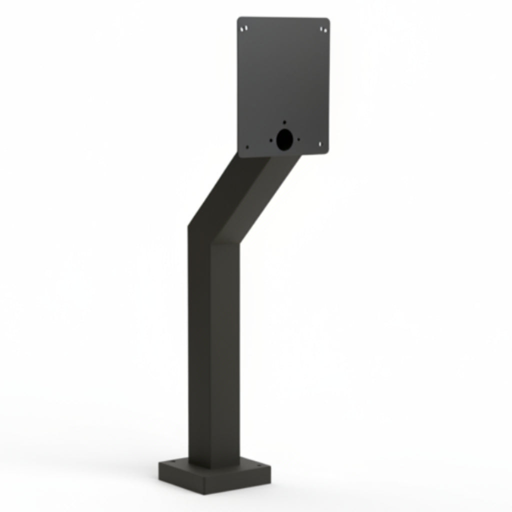48" Heavy Duty Architectural Style Pad Mount Gooseneck Stand For DKS Phone Systems - Black