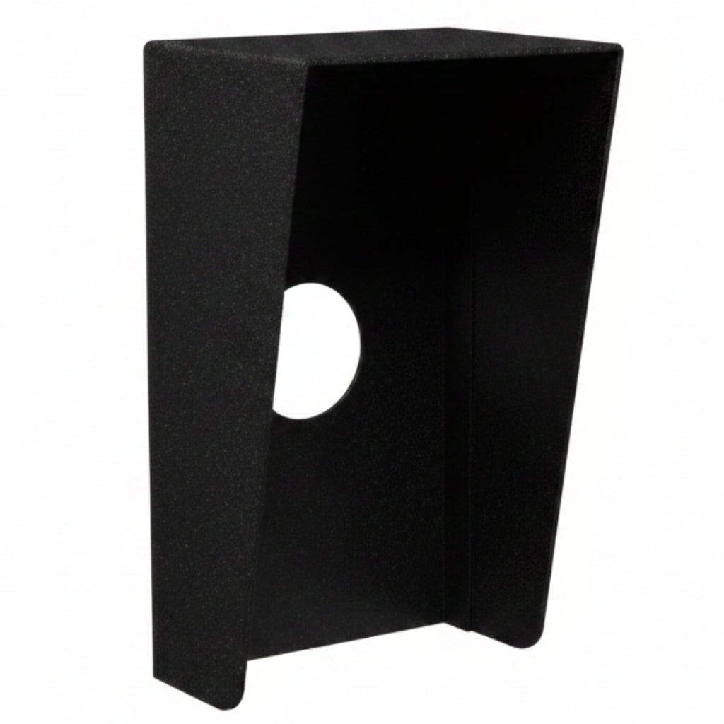 4.5" x 8" Steel Hood Weather Shroud - Black