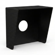 6" x 6" Steel Hood, Weather Shroud - Black