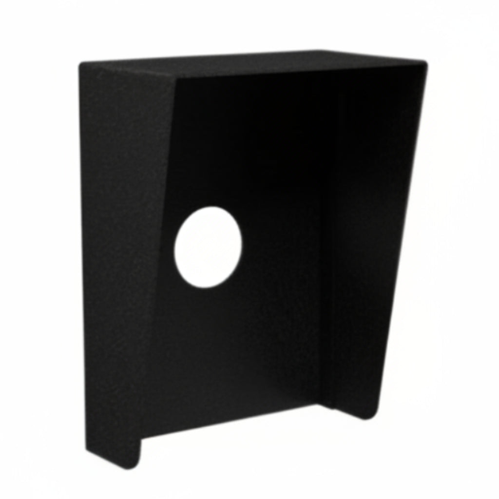 6" x 8" Steel Hood Weather Shroud - Black