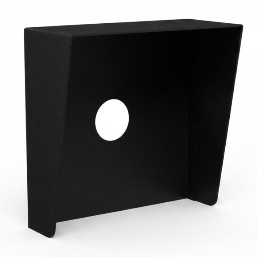 8" x 8" Steel Hood Weather Shroud - Black