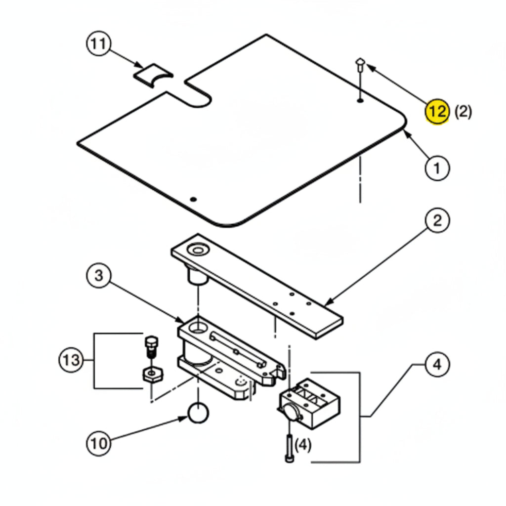 I8 Cover Holder Hardware