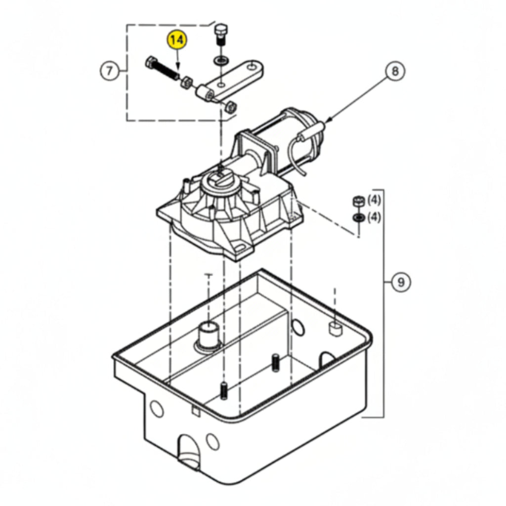 I8 Positive Stop Hardware, Close