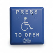 Jumbo Push Plate, Pneumatic Time Delay, ADA Logo, Press To Open