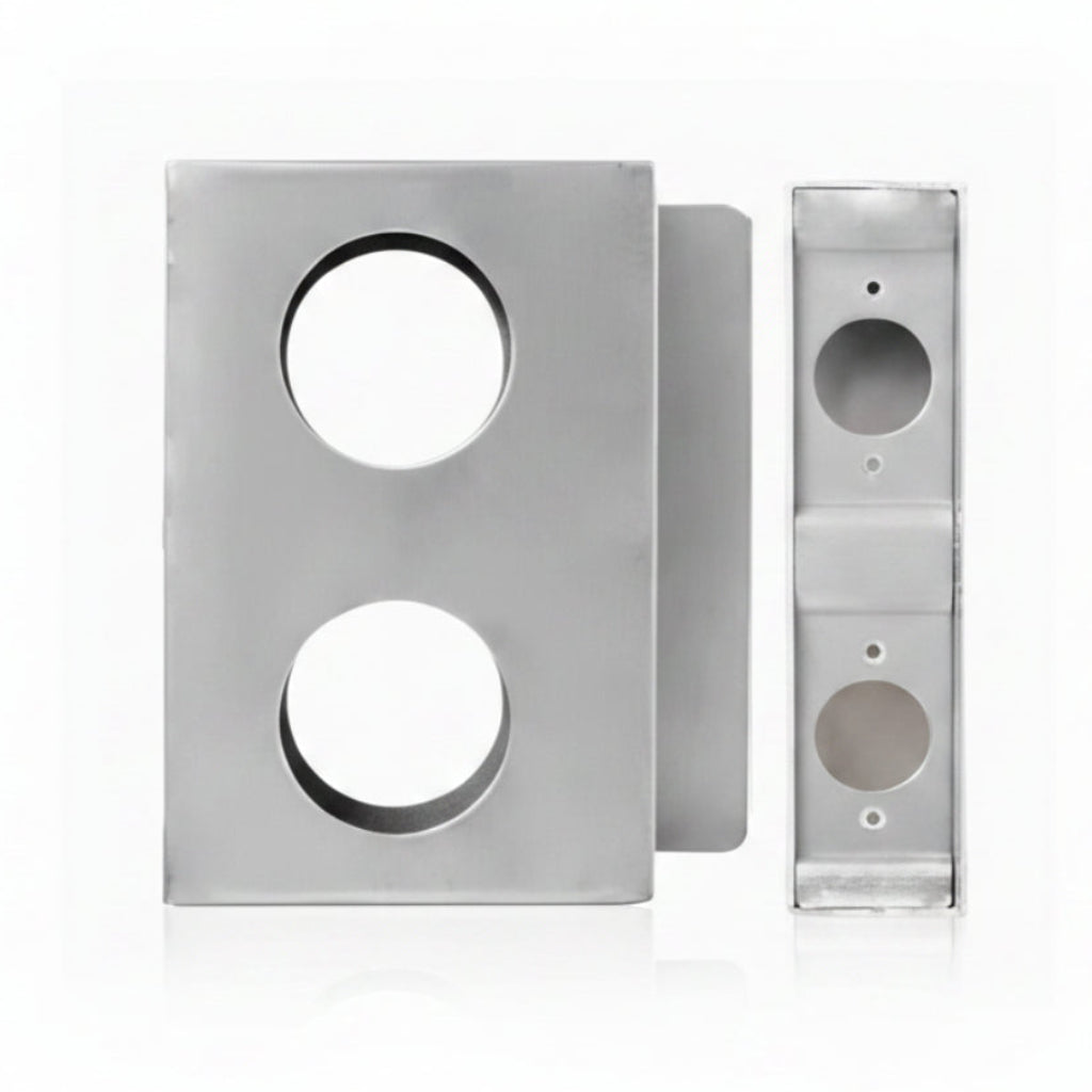 Keedex Double Weld Box, 2-3/4" Backset, Aluminum