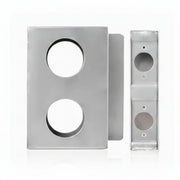 Keedex Double Weld Box, 2-3/4" Backset, Aluminum