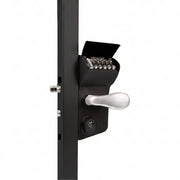 VINCI Double Sided Mechanical Lock For 1.5" - 2.5" Square Gate Frames, Keyed Dead Bolt  - Black