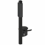 VOLTA - Surface Mounted Lock With External Battery Powered Keypad For Square 1-1/2" To 2-1/2" Profiles - Black (Includes: Lockbox, Keypad - Double Sided & Handles, 3006D Aluminum Handle Pair, Cylinder: VCA (Keyed Differ)