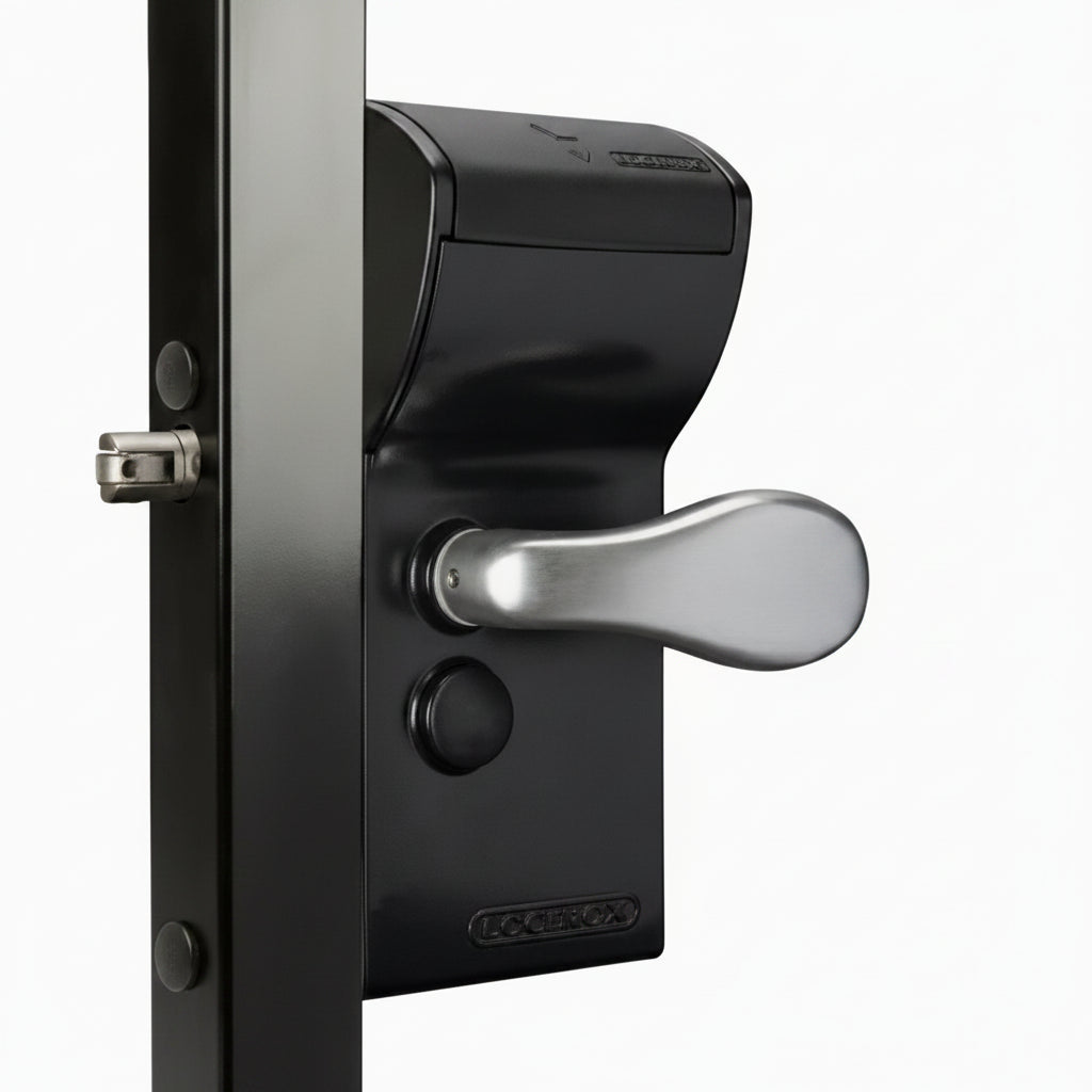 FREE VINCI Single Sided Mechanical Lock For 1.5" - 2.5" Square Gate Frames - Black
