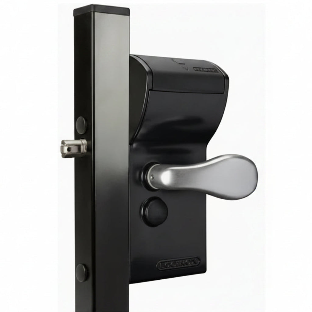 FREE VINCI Single Sided Mechanical Lock For 2.5" - 3" Square Gate Frames - Black