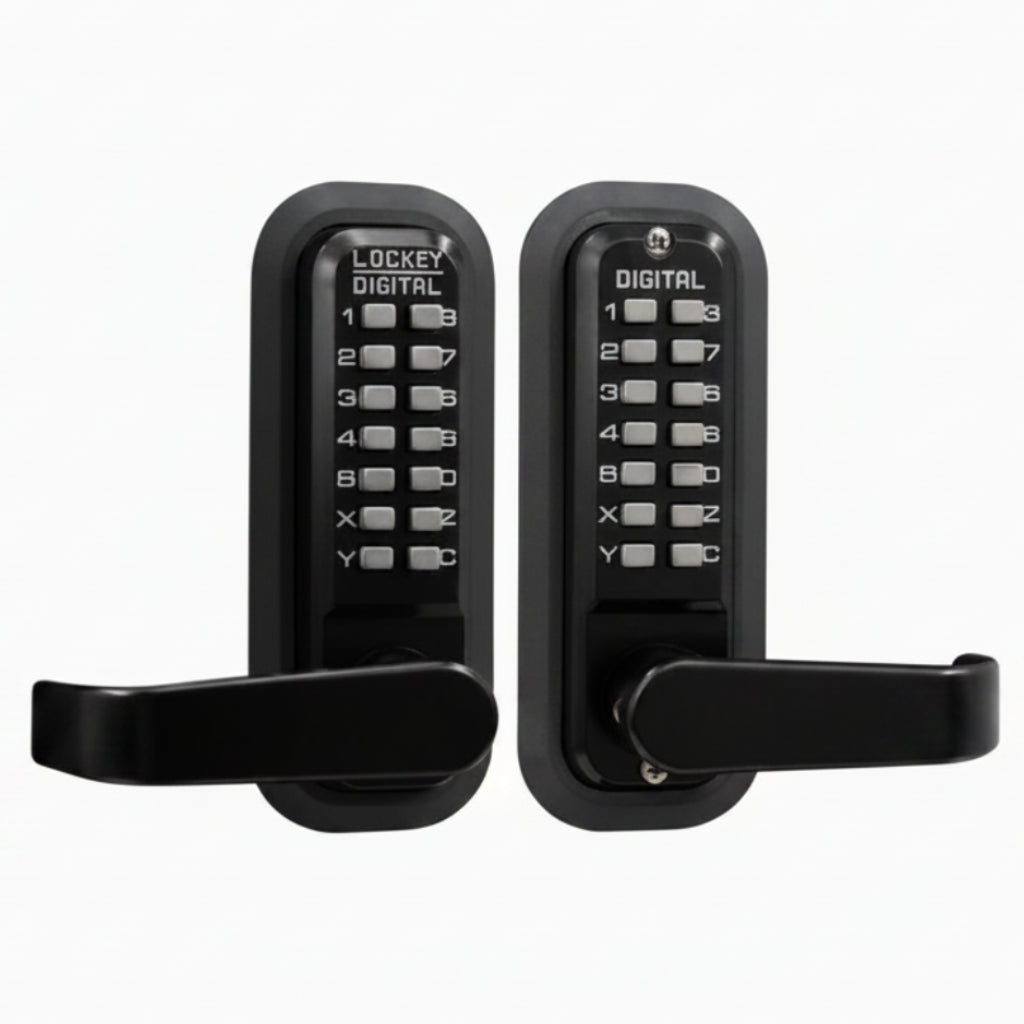 2830 Mechanical Knob Lock - Double Combination (Jet Black - Marine Grade)