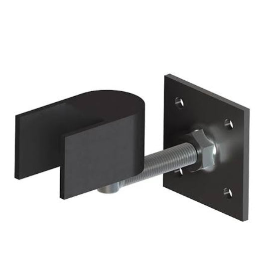 J-Bolt Estate Gate Hinge, Black Finish, 2"
