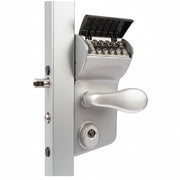 VINCI Double Sided Mechanical Lock For 1.5" - 2.5" Square Gate Frames, Keyed Dead Bolt - Silver