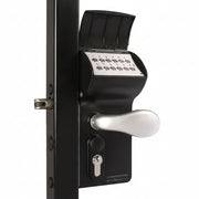 VALENTINO Surface Mount Battery Powered Gate Lock - Black (Keypad In / Keypad Out)