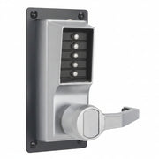 DormaKaba Exit Trim Lever Lock, Combination Only, Right Hand Reverse, Satin Chrome