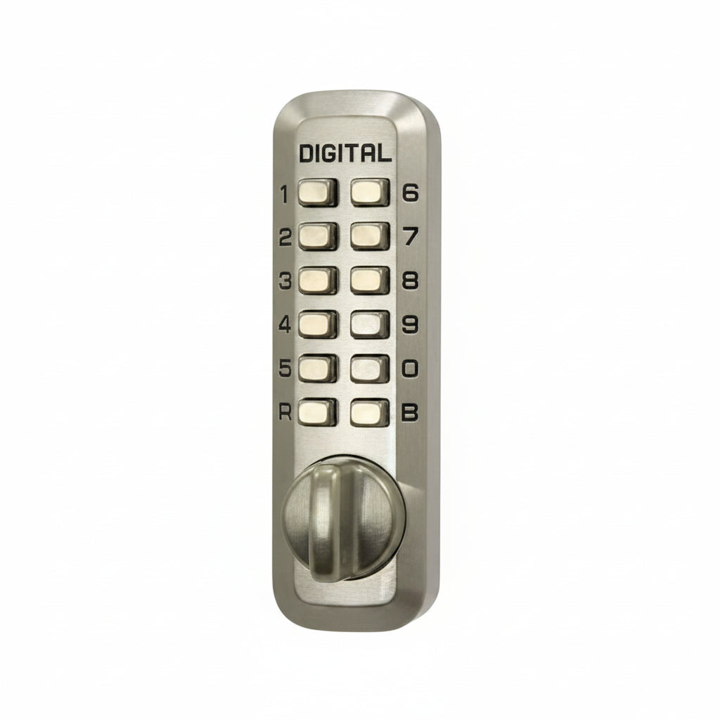 M210 Mechanical Keyless Deadbolt (Satin Nickel Brass)