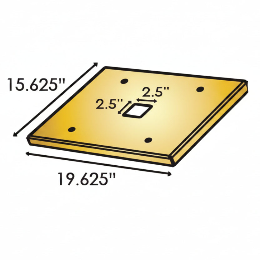 Post Mount Plate For Max Slide Gate Operators