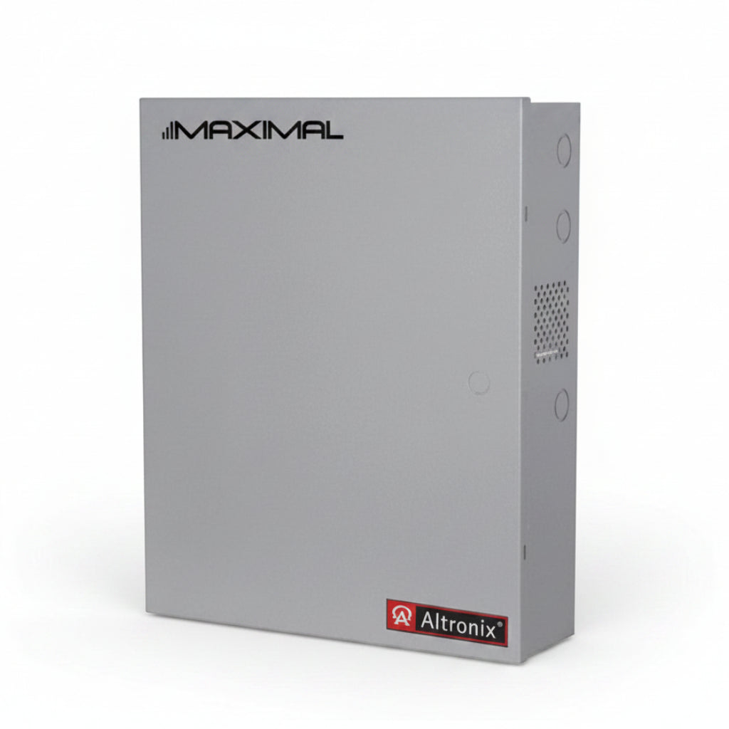 Altronix Access Power Controller, 115VAC 60Hz @ 4.2A Input, One AL1024ULXB, 16 Fuse Protected Outputs 24VDC @ 9.4A