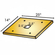 Post Mount Plate For Megatron Swing Gate Operators