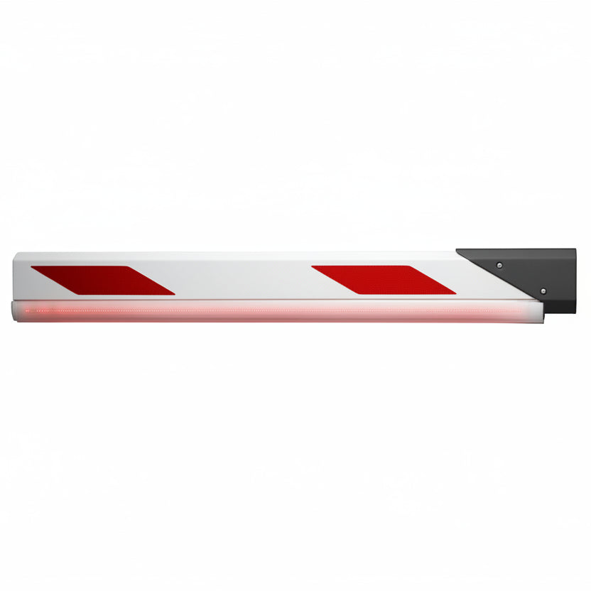 White Octagonal MicroBoom-XL 28' With LED Strips - Installed (Includes Foam Edge Protection)