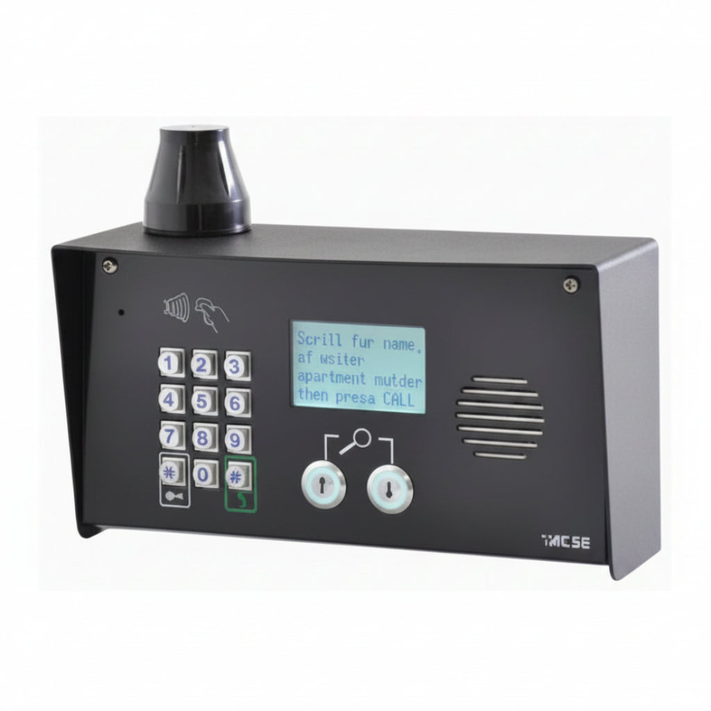 Multicom Classic Cellular intercom W/ Keypad & Prox Reader, Pedestal Mount **1000 Apts**