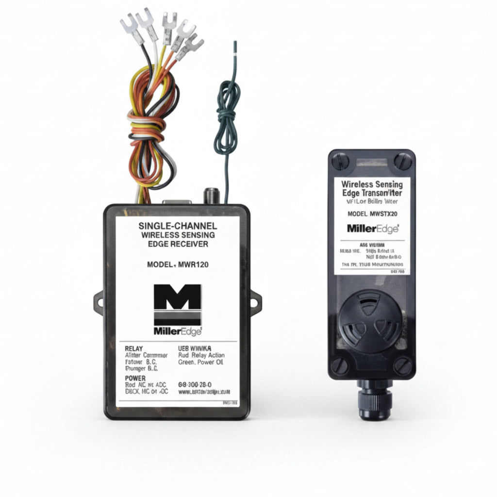 Gate Edge Transmitter / Receiver Kit With Low-Battery Alarm, Non-Monitored (Includes MWR12 And MWRTA12B)