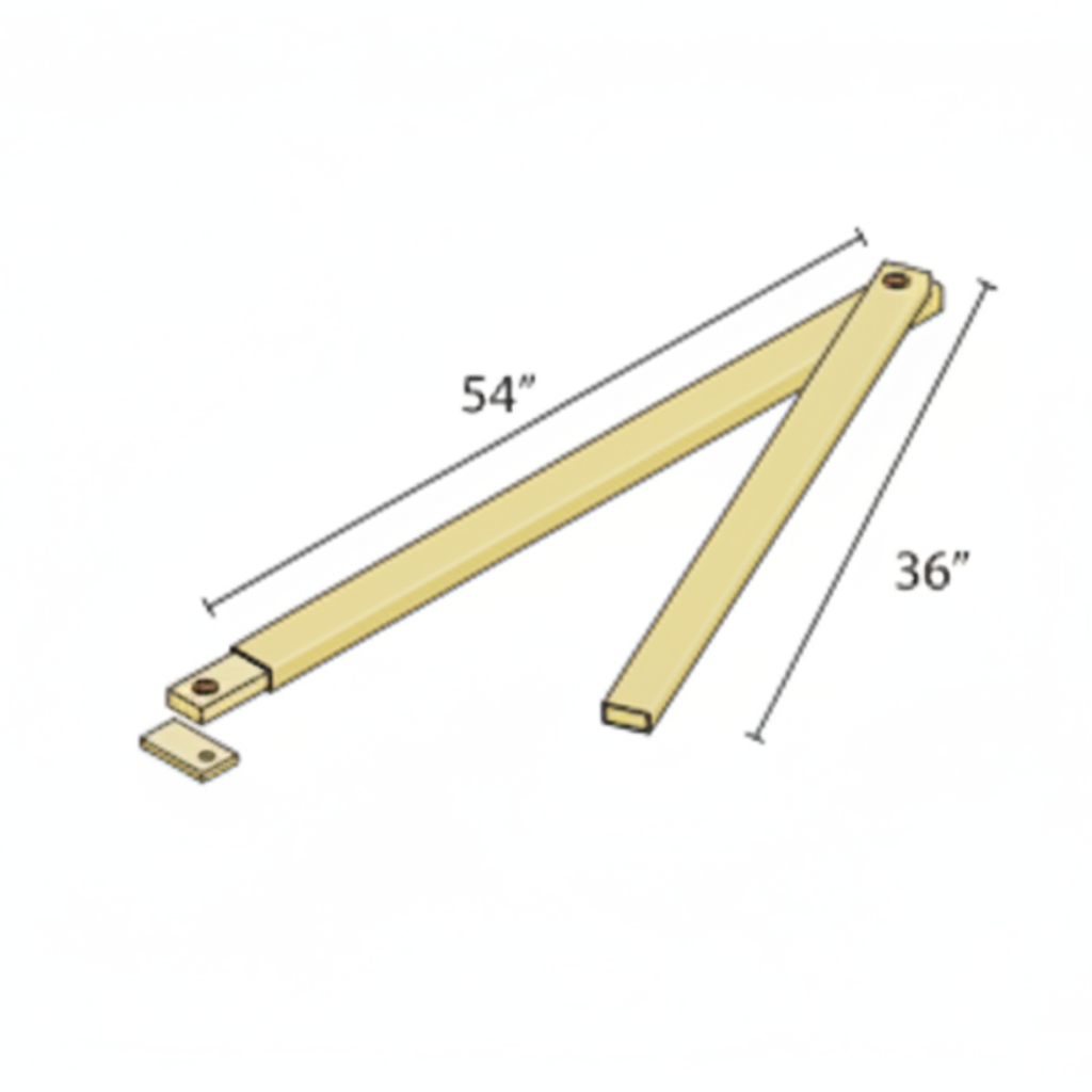 Long Swing Arm For Megatron Series Operators **Includes T-Bar**