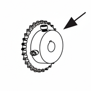 #40 Chain Sprocket, 24 Tooth, For SlideSmart HD