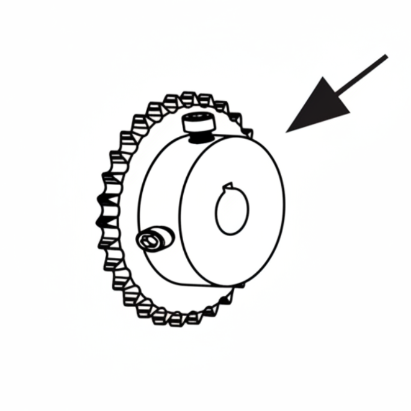 #40 Chain Sprocket, 24 Tooth, For SlideSmart HD