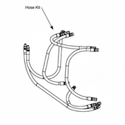 Hose Kit Replacement For 12" Hydraulic Motor
