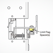 Limit Flag Spacer (Quantity of 10) For SlideDriver II SD15, SD40, SD50F, SD80V, And SD200V