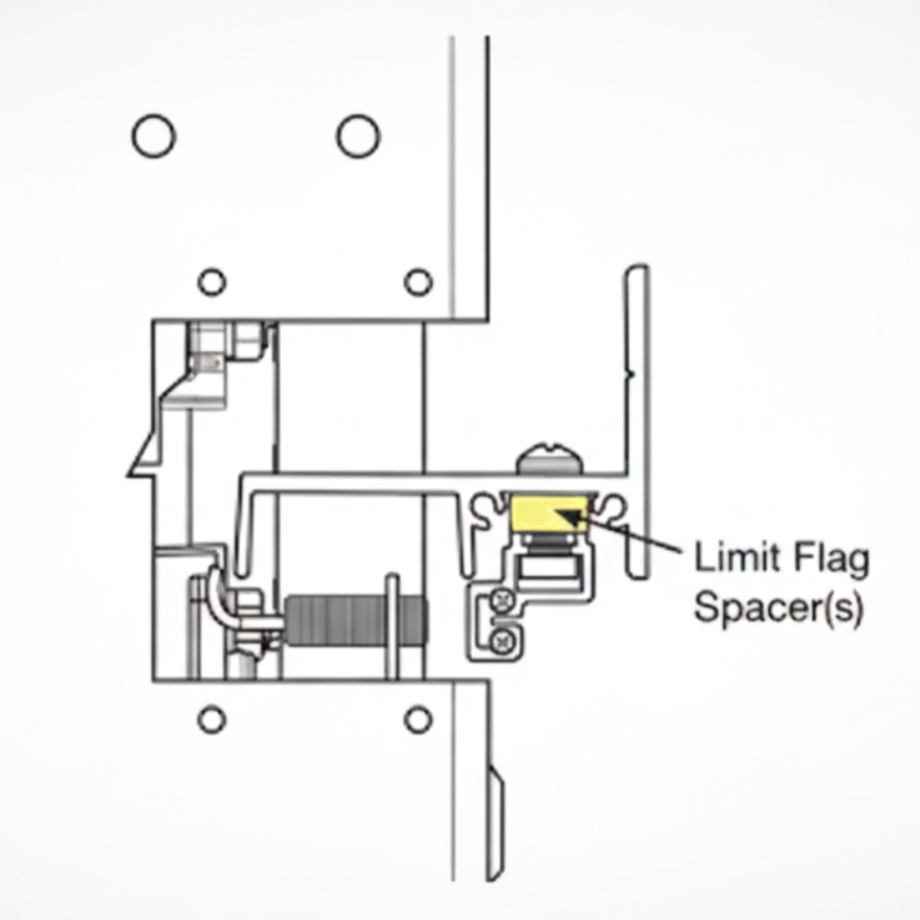 Limit Flag Spacer (Quantity of 10) For SlideDriver II SD15, SD40, SD50F, SD80V, And SD200V