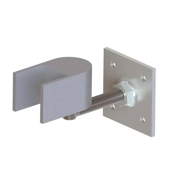 J-Bolt Estate Gate Hinge, Mill Finish, 2"