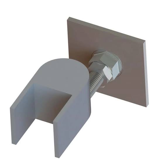 Heavy-Duty J-Bolt Estate Gate Hinge With Detachable Nut, Mill Finish, 2"