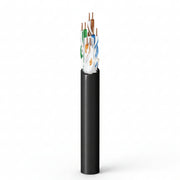 Belden OSP6U 0101000 CAT6 OSP Cable, 4-Pair, U/UTP, Gel Filled, 1000' Reel, Black