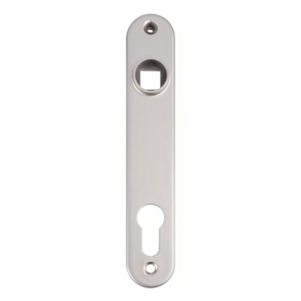 3020-HYB-ALU-SILV Aluminum Cover Shields For Insert Locks - Silver (2 Pieces)