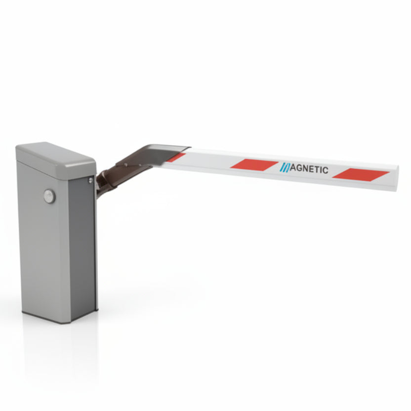 Parking Pro Barrier Gate (Light Grey Cabinet) With 10' Varioboom Arm - Right Hand