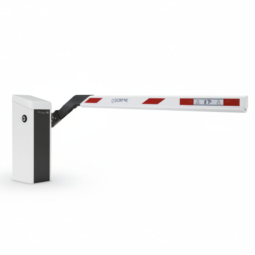 Parking Pro Barrier Gate (White Cabinet) With 10' VarioBoom Arm - Right Hand