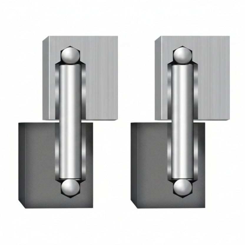 Power Hinge Kit - 1/2 Steel And 1/2 Aluminum, Sold In Pairs