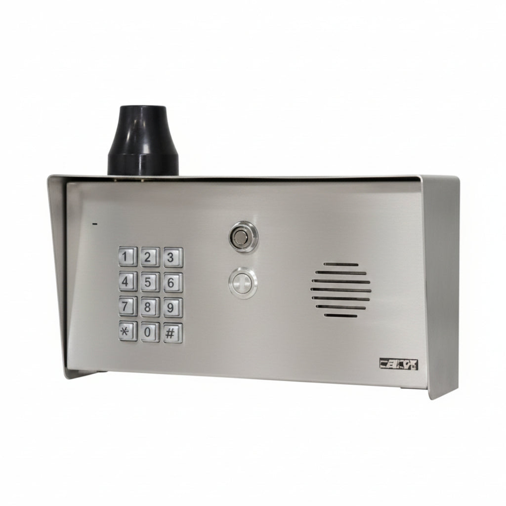 1 Button Cellcom Prime Steel Imperial Intercom With Keypad, Pedestal Mount, 4G