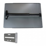 Detex Panic Shield Value Kit (Includes: 24" Panic Shield, Detex V-40 Bar And Strike Bracket) - Black