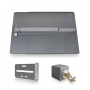 Panic Shield Safety Kit (Includes: 24" Shield, 42" Stainless Steel Panic Bar, Strike Bracket, Key Box, And Cylinder)