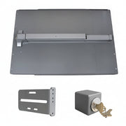 Panic Shield Safety Kit (Includes: 24" Shield, 36" Stainless Steel Panic Bar, Strike Bracket, Key Box, And Cylinder)