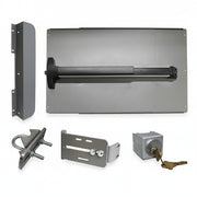 Detex Panic Shield Safety Kit (Includes: 24" Shield, Detex V-40 Bar, Strike Bracket , Keyed Box And Keyed Cylinder)