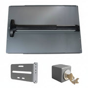 Detex Panic Shield Safety Kit (Includes: 24" Shield, 42" Detex V-40 Bar, Strike Bracket, Keyed Box And Keyed Cylinder)