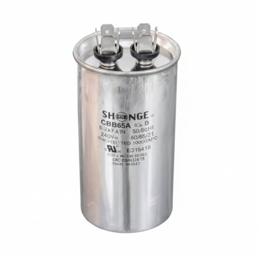 Motor Capacitor, 65uF, 240V, 50/60Hz (P/N- K29C-65AU2415)