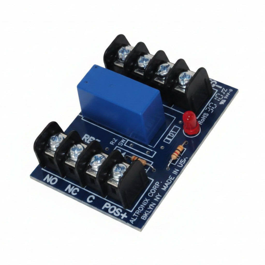 Altronix Relay Module, 24VDC Operation @ 40mA Draw, 5A/220VAC Or 28VDC DPDT Contacts
