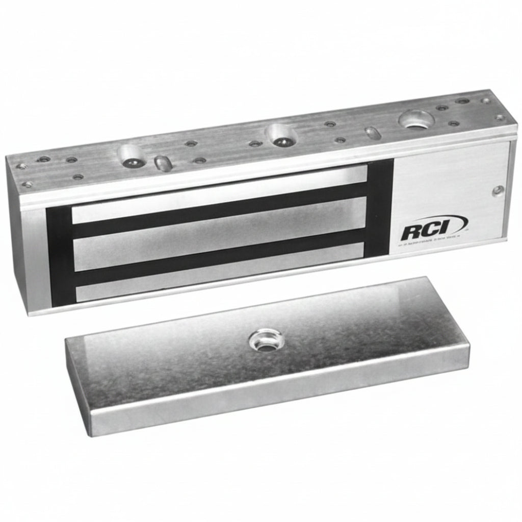 RCI 8310 Single MultiMag Electromagnetic Lock, 1200 lb, 12/24VDC